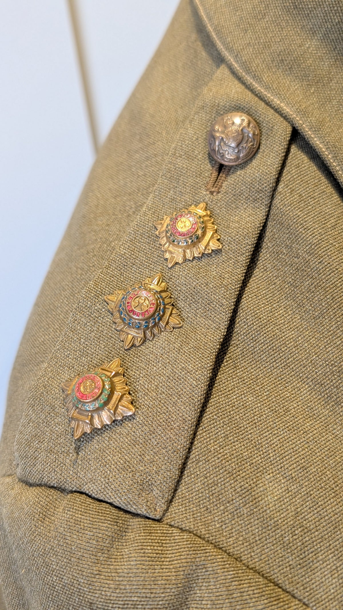 1930 Interwar British Army 11th Hussars Captain's Uniform Jacket Named
