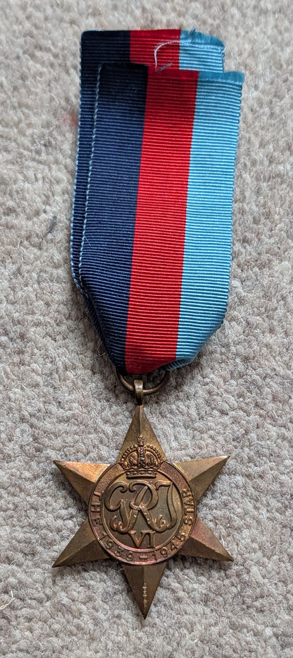 SOLD! WW2 Casualty KIA 4 Medal Group Issue Box & Award Slip LESLIE ALBERT MARSHALL