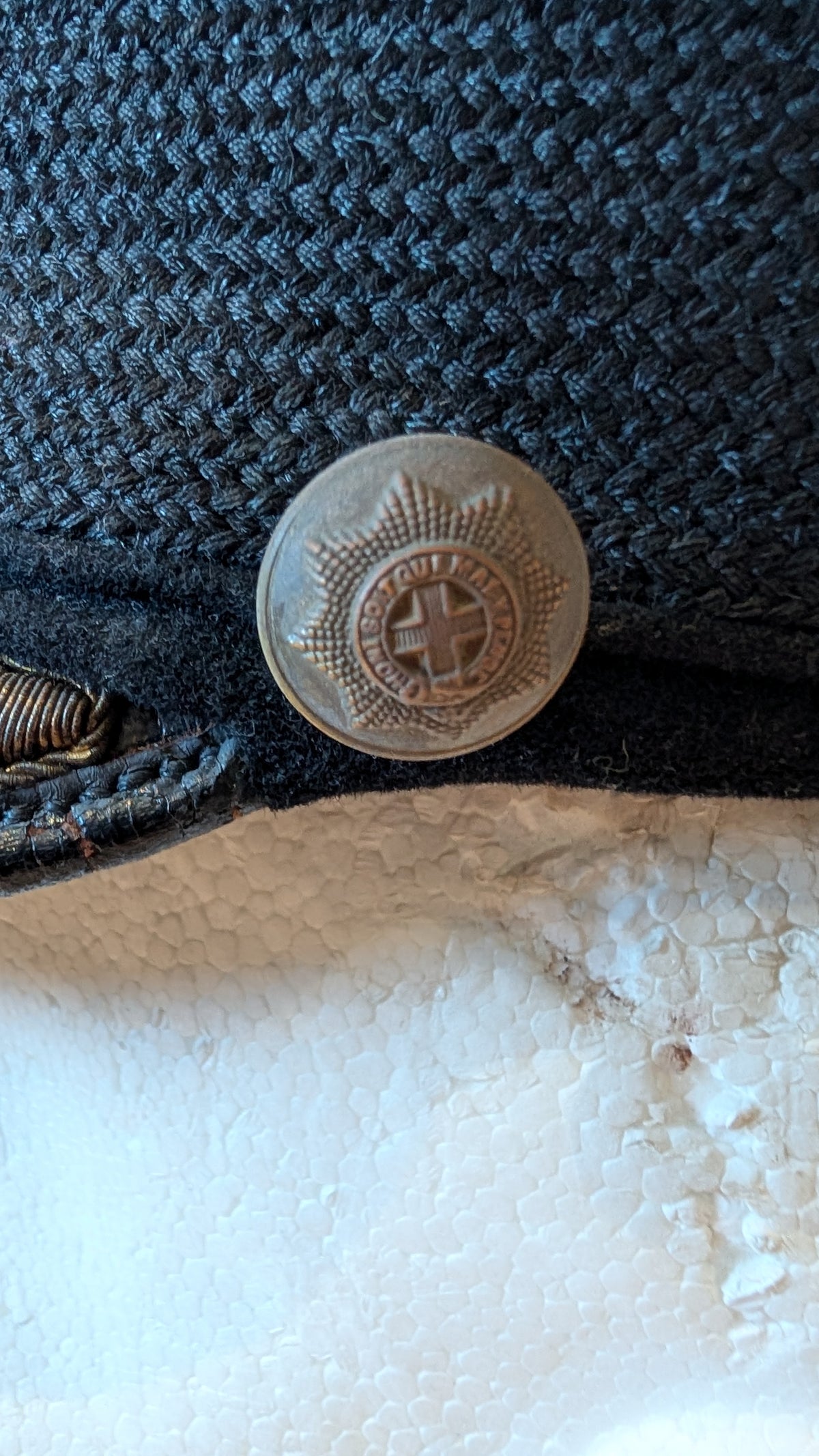 WW2 Era British Army Coldstream Guards Senior Officer Dress Visor Cap