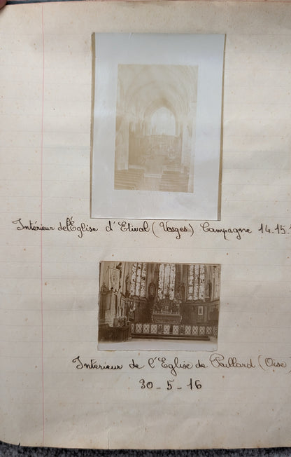 Unique WW1 French Army & Air Force Photo Album, Service Documents and Field Post Set to a Front Line Medic & Then Combat Pilot