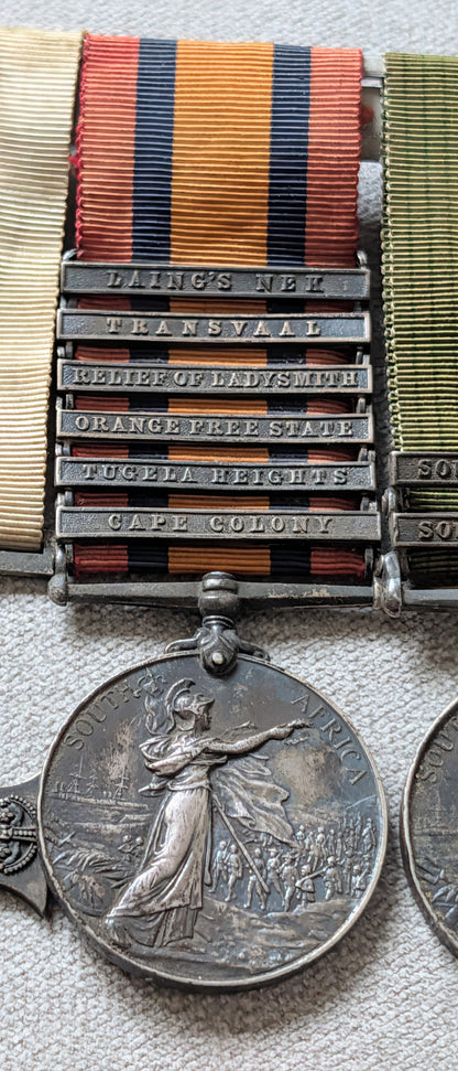 Rare WW1/Boer War NCO Military Cross Medal Group F J TREZONA Middlesex/London