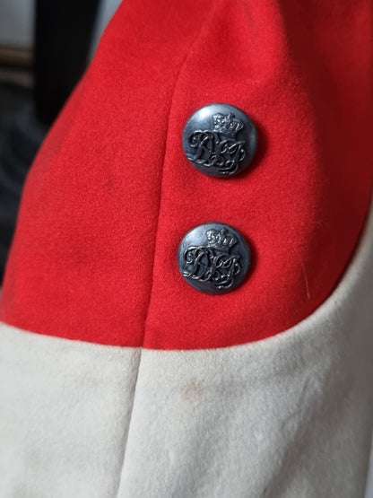 Victorian Durham Light Infantry Captain's Scarlet Mess Jacket
