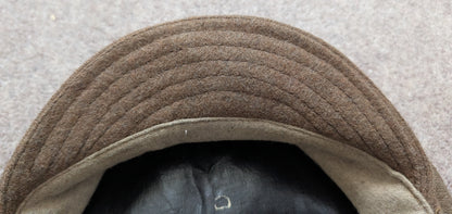 SOLD! WW1 British Army Wool Kent Volunteer Force Floppy Trench Cap Dated 1918
