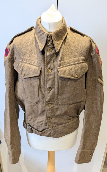WW2 British Army 1940 Pattern Royal Engineers Scottish Command Battledress Jacket dated 1942