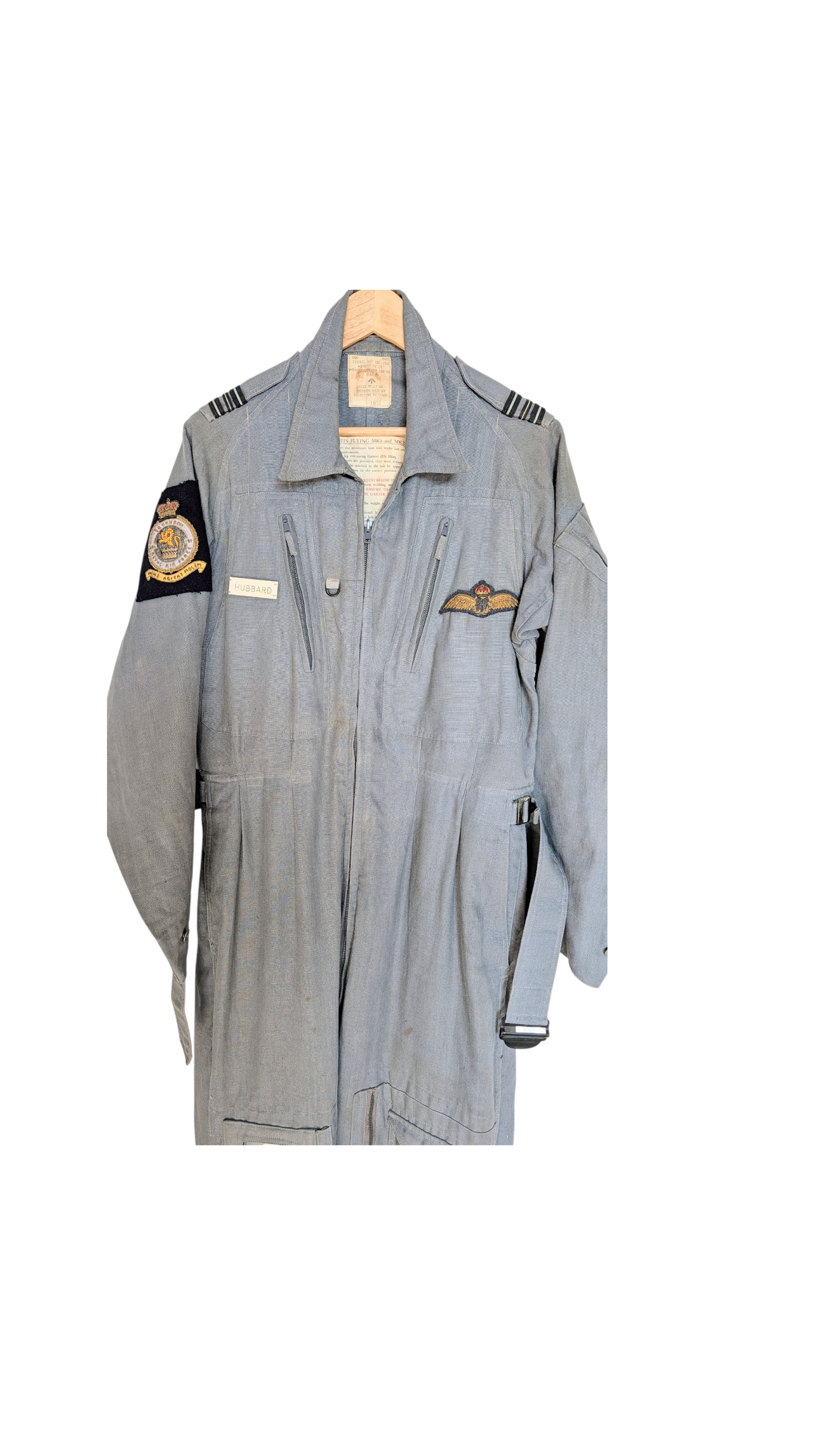 SOLD! Royal Air Force RAF Mk2 / Mk2a Sqn Ldr Pilot Flying Suit 1960 101 Sqn