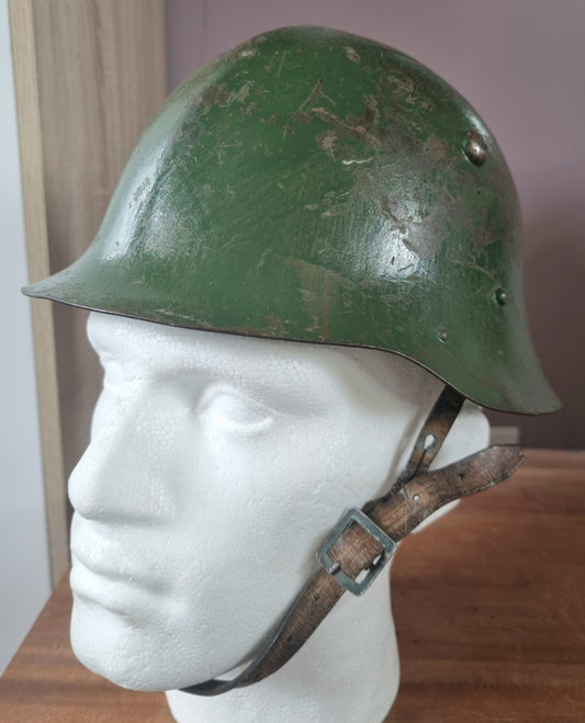 Post War Reused WW2 Bulgarian M36 Type C Helmet