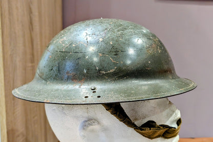 Rare WW2 British ‘Brodie’ Factory Workers Helmet - Sunblem Battery