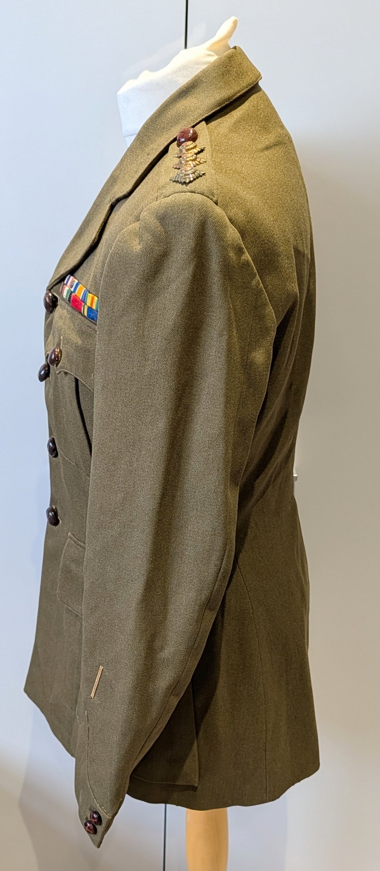 WW1 to Interwar British Captain's Uniform Jacket MC Winner WW1 Veteran
