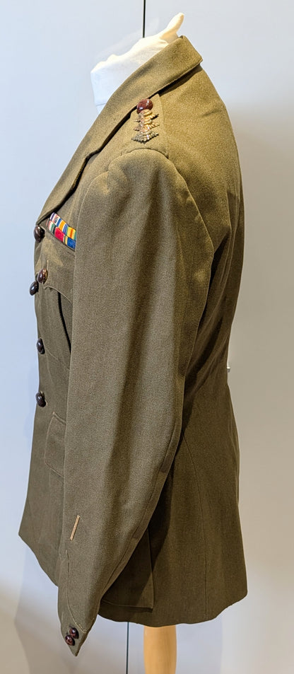 WW1 to Interwar British Captain's Uniform Jacket MC Winner WW1 Veteran