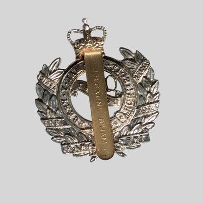 The Queen's Own Dorset Yeomanry White Metal Cap Badge 1953-67