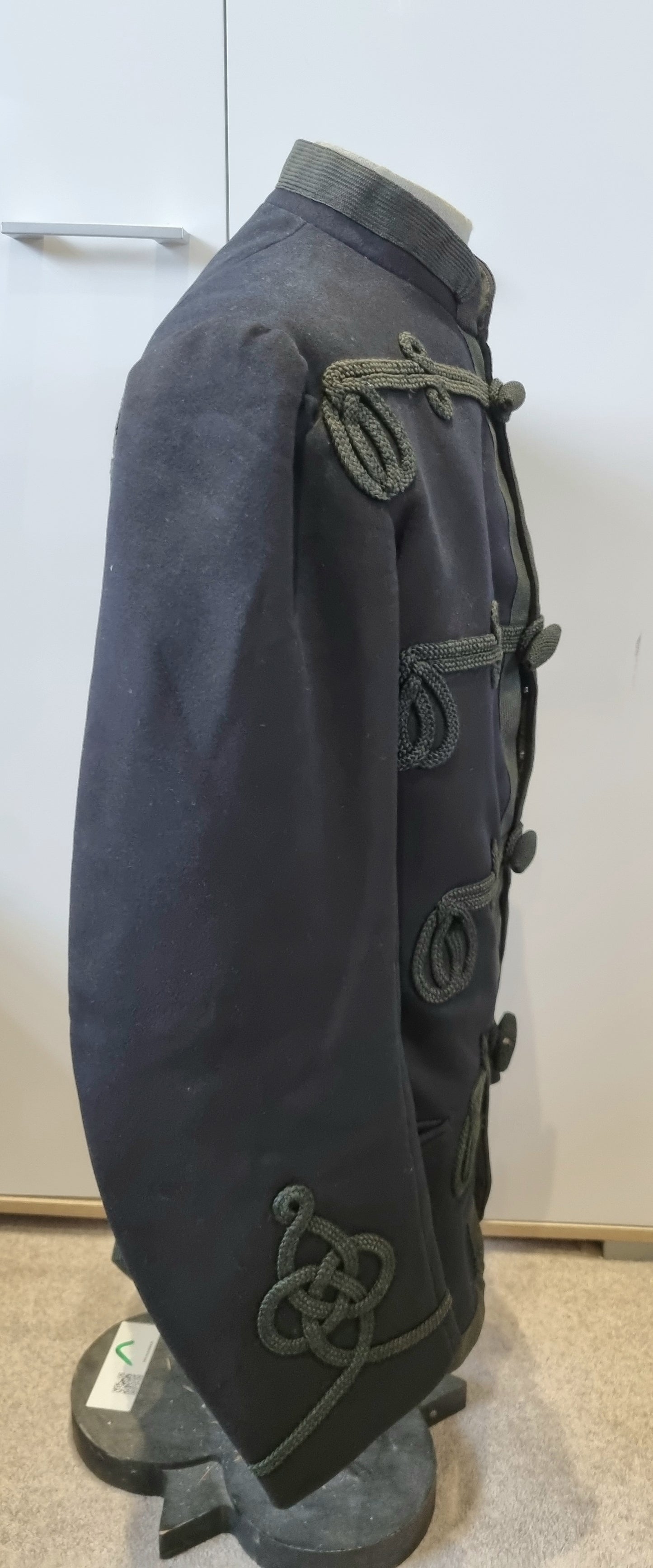 SOLD! Late Victorian / Early Edwardian Blue Wool Frogged Jacket Patrol Jacket