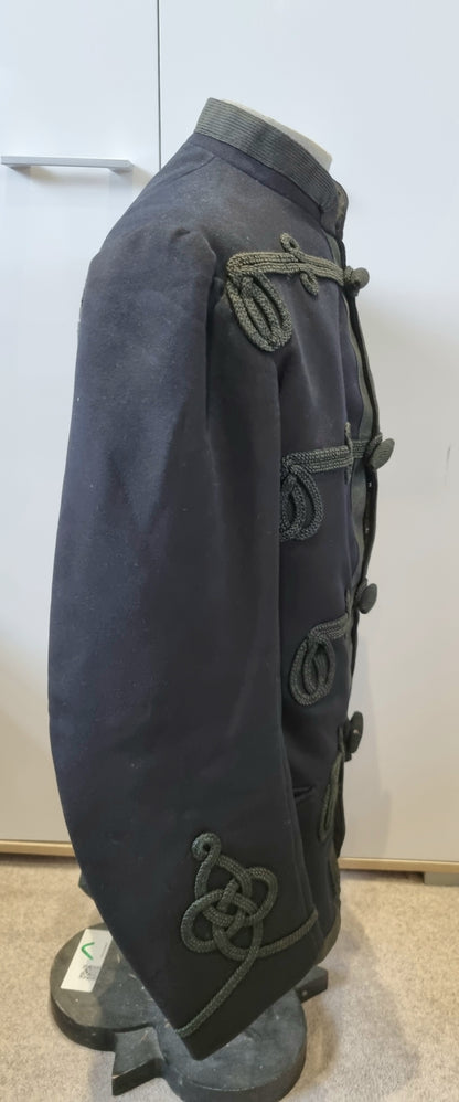 SOLD! Late Victorian / Early Edwardian Blue Wool Frogged Jacket Patrol Jacket