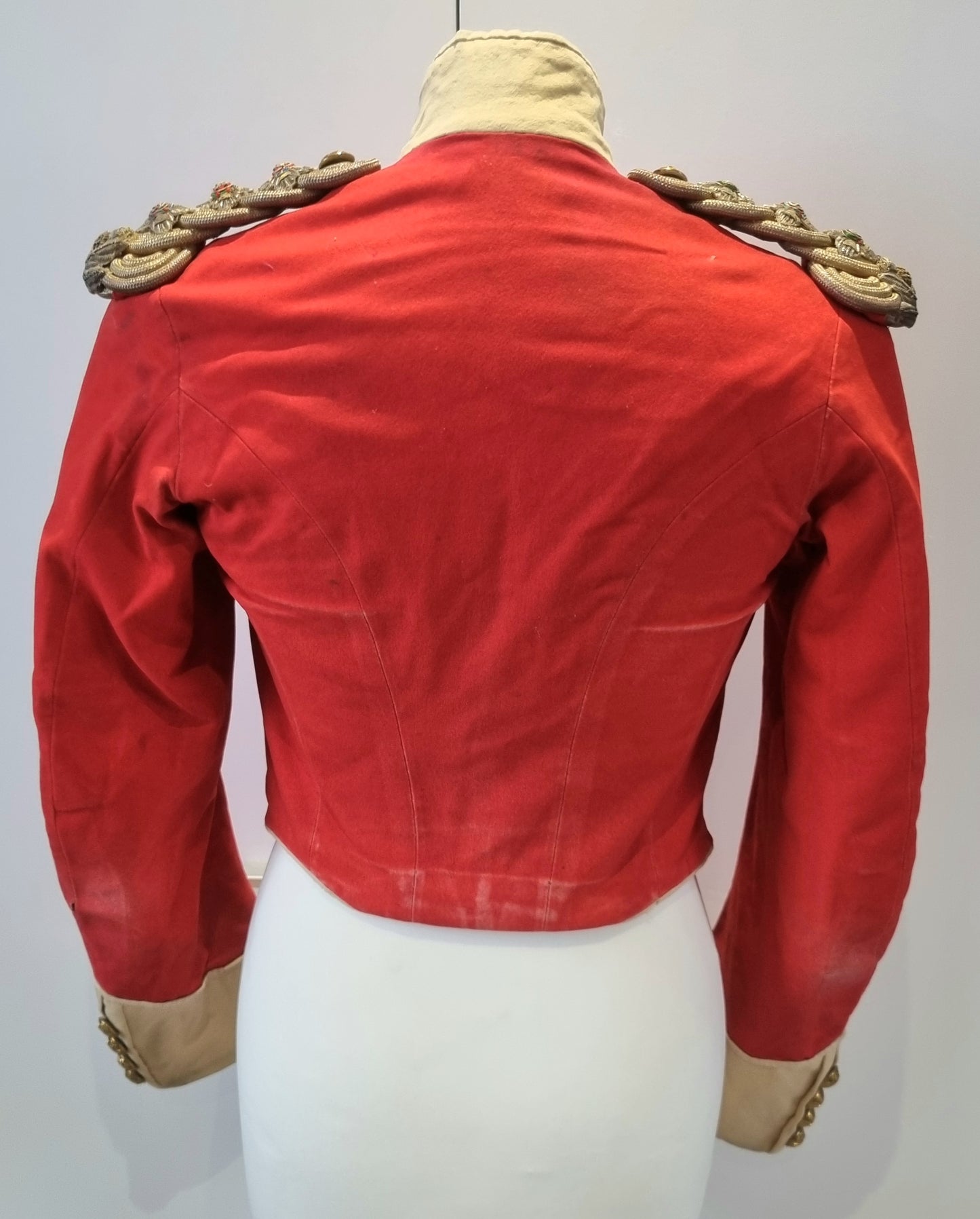 SOLD! Boer War Pre WW1 Highland Light Infantry HLI Captain's Scarlet Mess Dress Jacket Named
