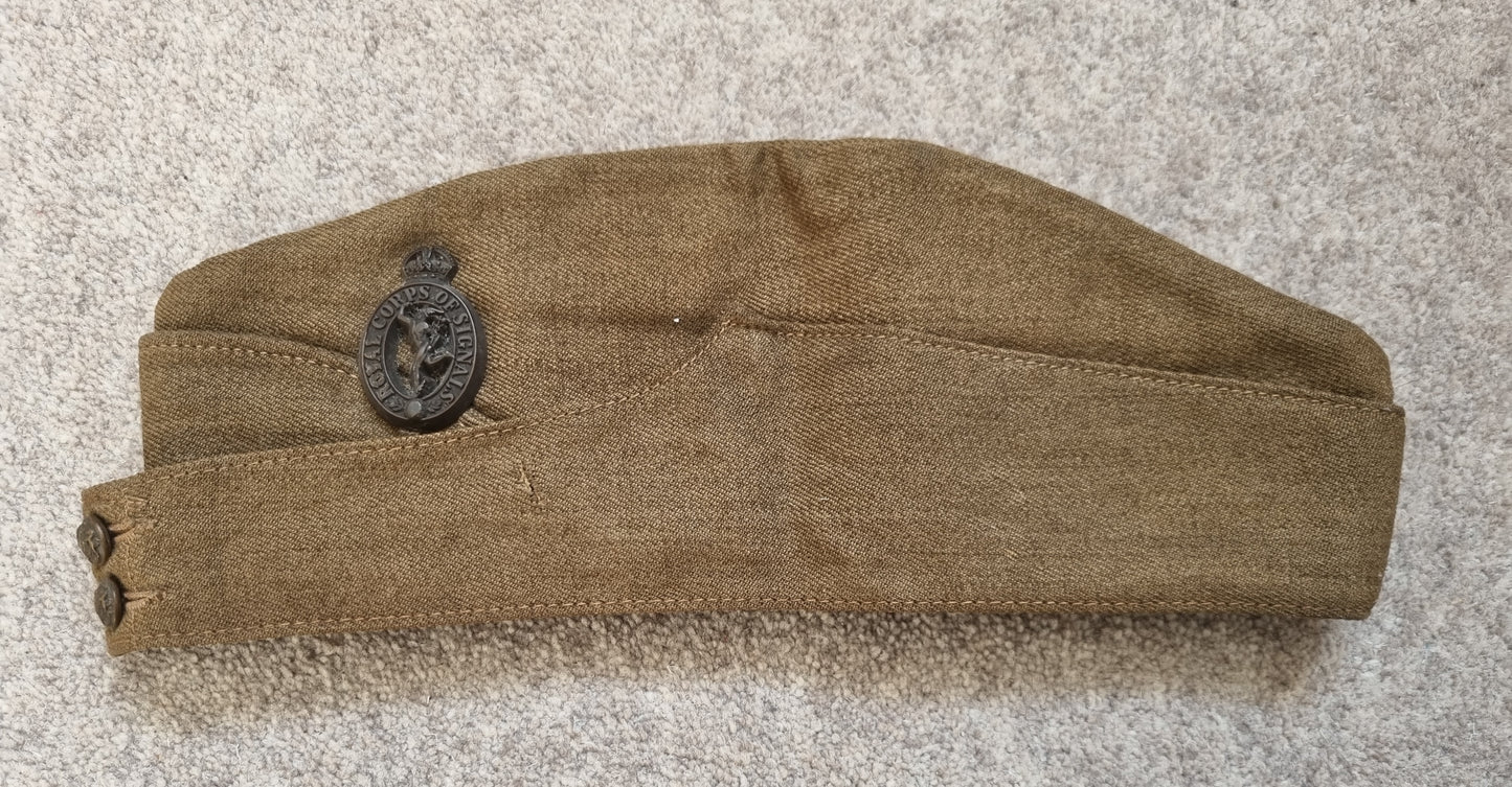 SOLD! WW2 ROYAL SIGNALS CANADIAN MADE BATTLEDRESS + SIDECAP + VE DAY PHOTOS TO THE SAME SOLDIER