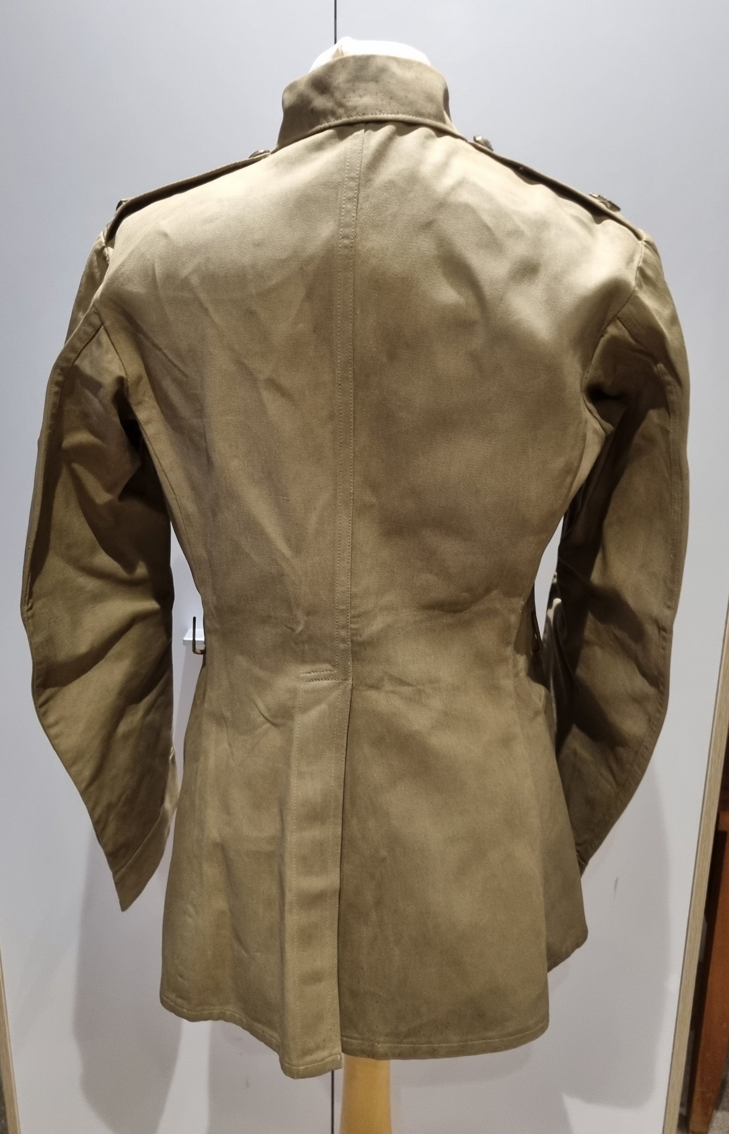 SOLD! WW2 Tropical KD Uniform collection with Jacket Trousers Badges Dog Tags Papers KORL - George Butterworth