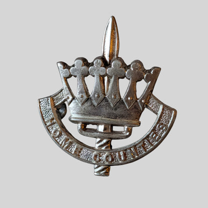 Home Counties Brigade Silver Plated Cap Badge