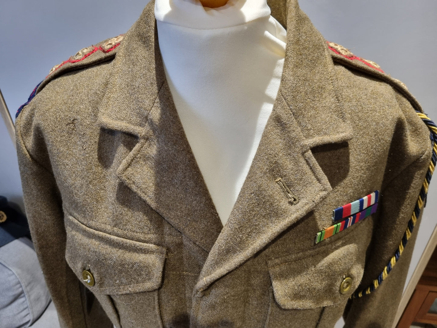 SOLD! BRITSH ARMY BATTLEDRESS 1954 ROYAL ARTILLERY 50th NORTHUMBRIAN + TROUSERS