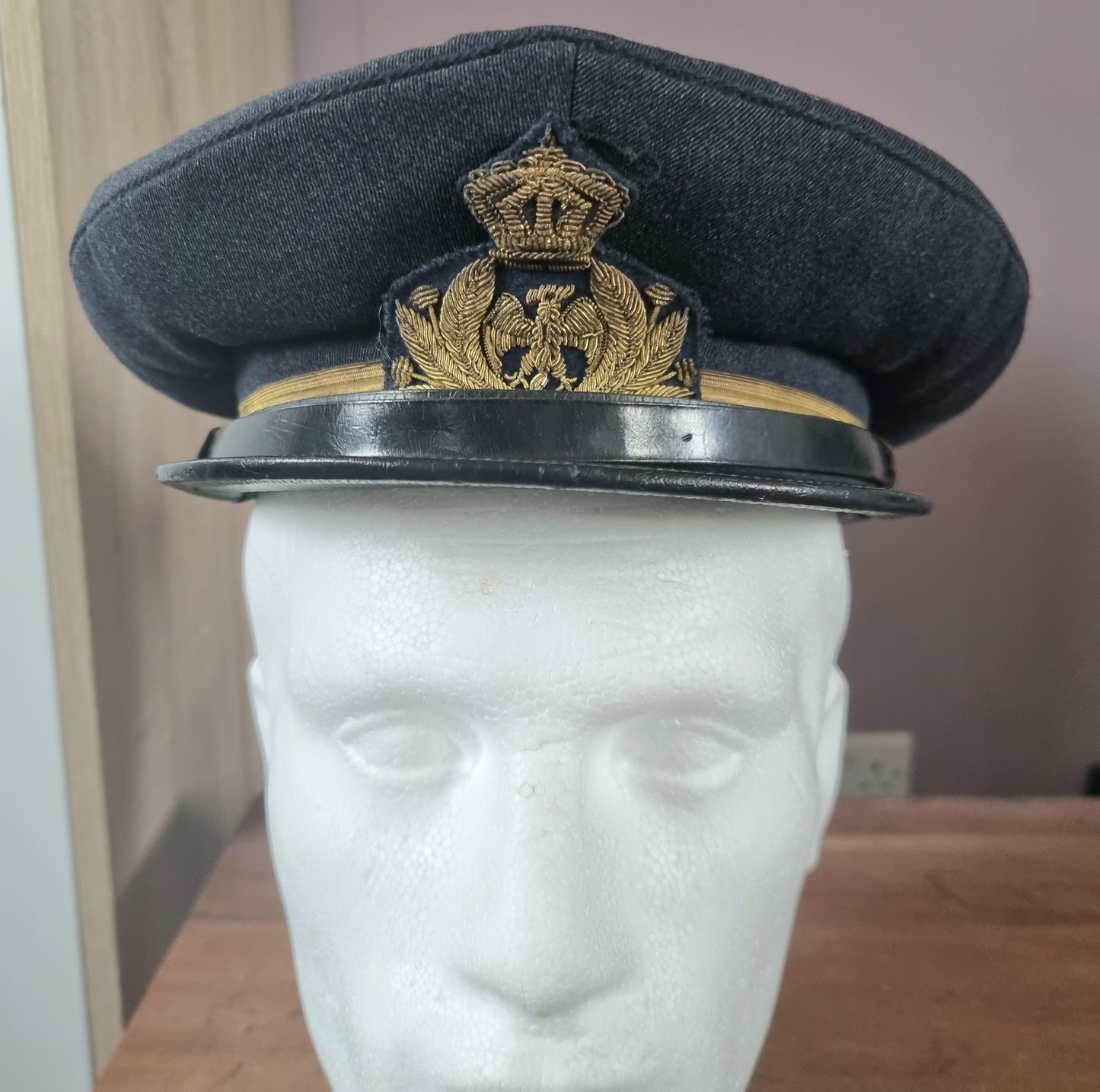 Beautiful WW2 Italian Air Force Visor Cap and Photo Album, belonging to Pompili Felice