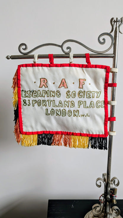 Handmade Royal Air Force RAF Escaping Society Desk Flag