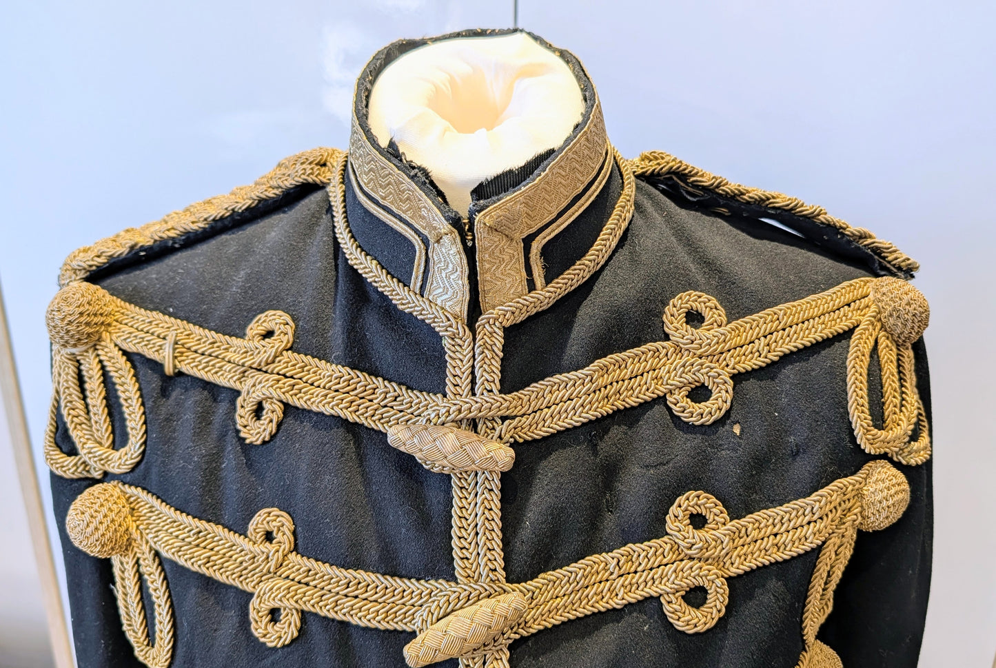 SOLD! Beautiful Original Early 20th Century 18th Hussars Full Dress Frogged Jacket