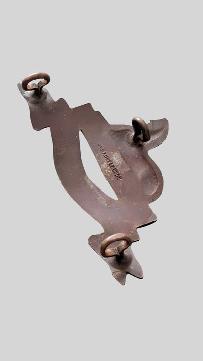 Lincolnshire Regiment Officer's Bronze Cap Badge - 3 Lugs