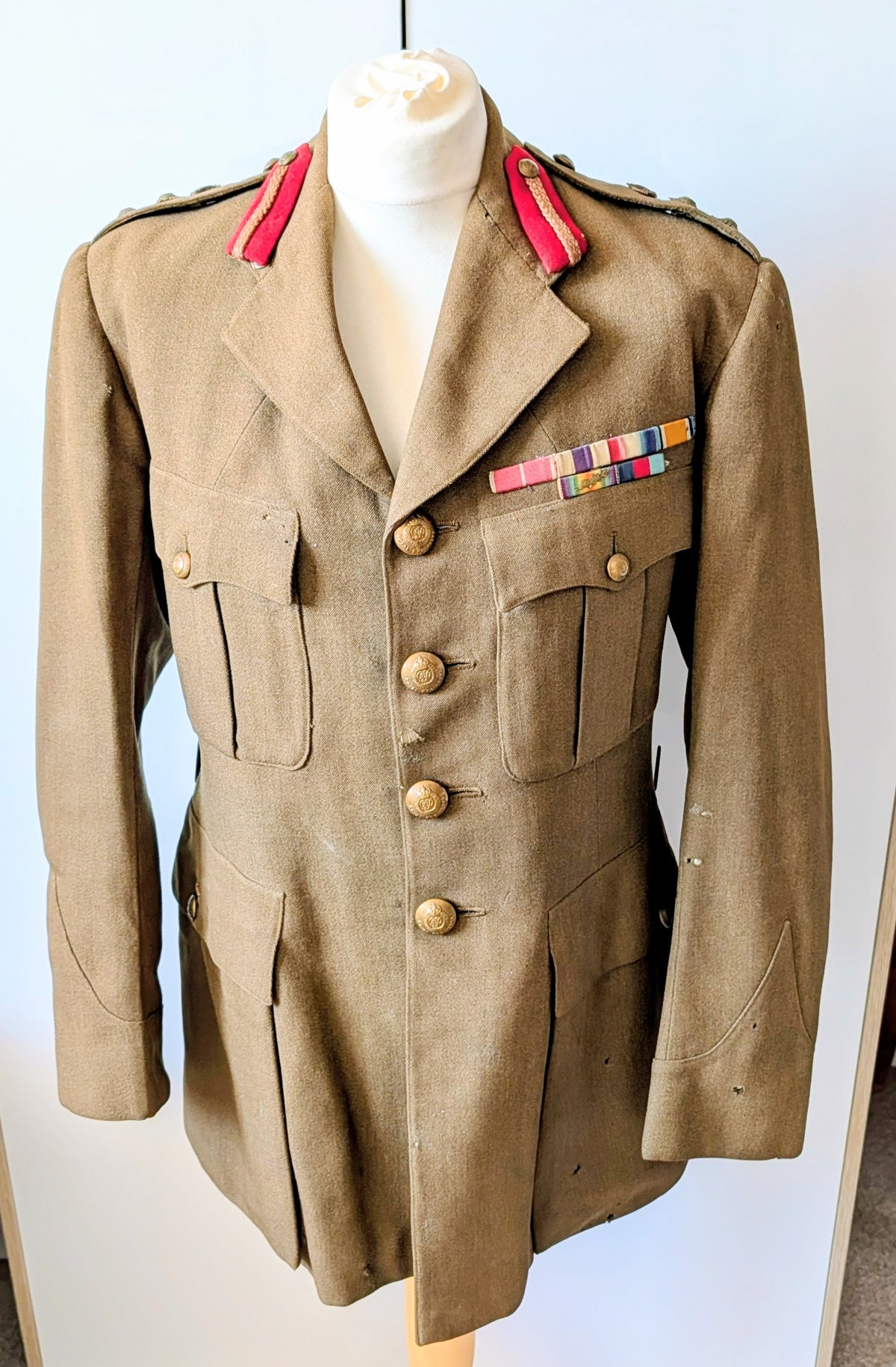 WW2 Royal Engineers Colonel's Uniform Service Jacket OBE MC WW1 MID