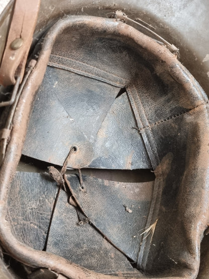 SOLD! WW2 French Army Artillery M26 ‘Adrian’ Helmet With WW1 Badge