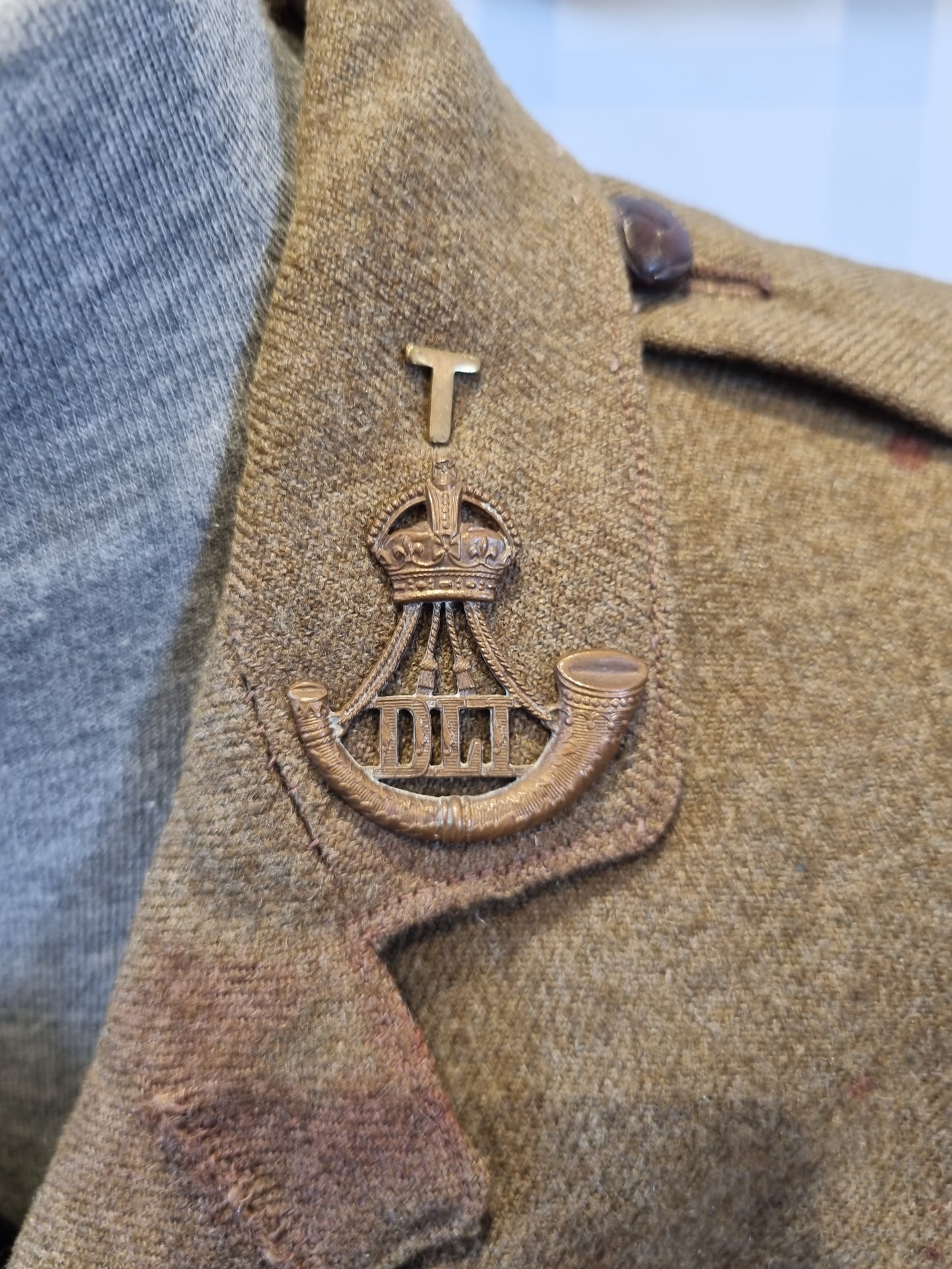 SOLD! WW1 British Army 2nd Lieutenant Uniform Jacket Durham Light Infantry