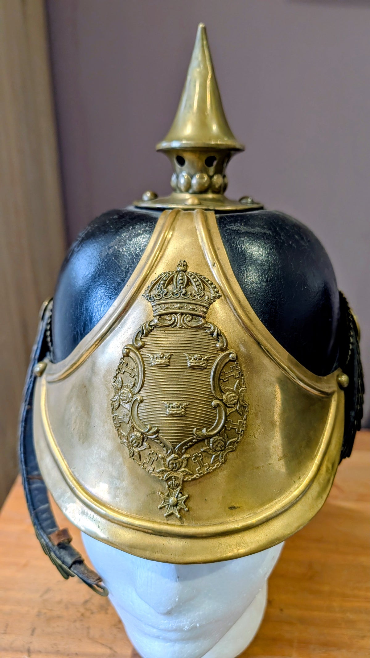 SOLD! M1886 Swedish Army Dragoons Dragoner  Pickelhaube WW1 Helmet