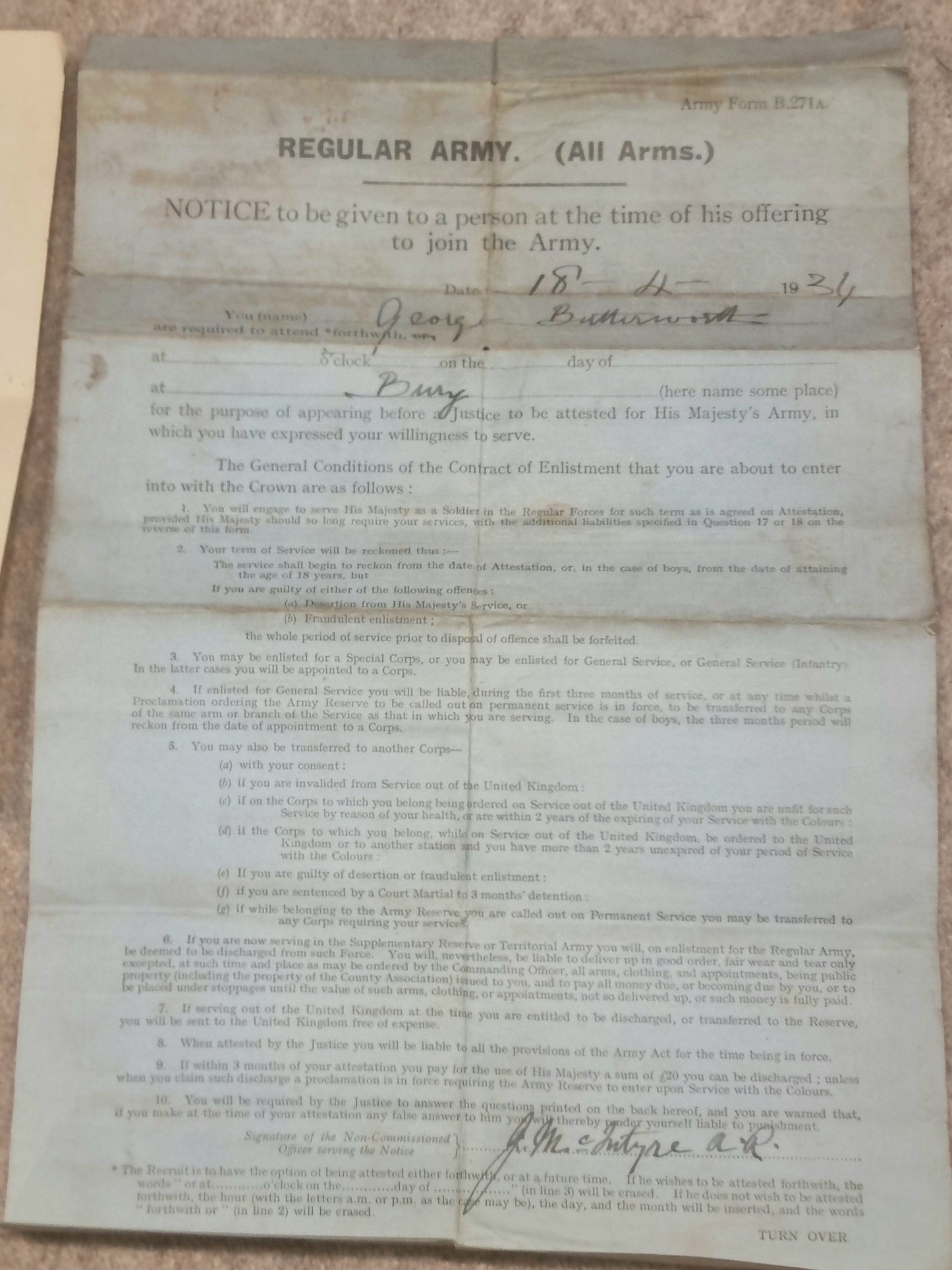 SOLD! WW2 Tropical KD Uniform collection with Jacket Trousers Badges Dog Tags Papers KORL - George Butterworth