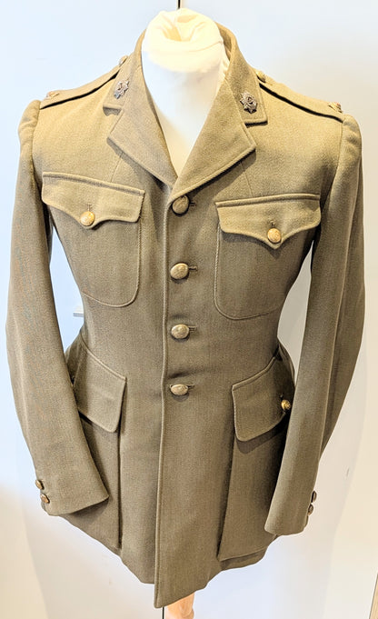 Lovely WW2 1939 Saville Row RASC 2nd Lieutenant's Jacket - S Mitchell