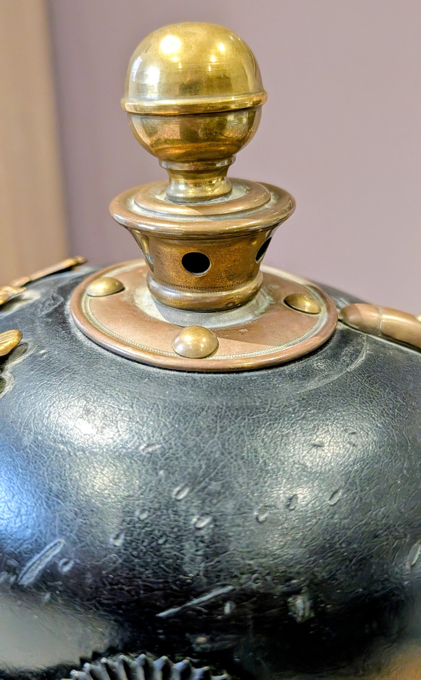 M1897 WW1 German Army Prussian Enlisted Man's Artillery Kugelhelm