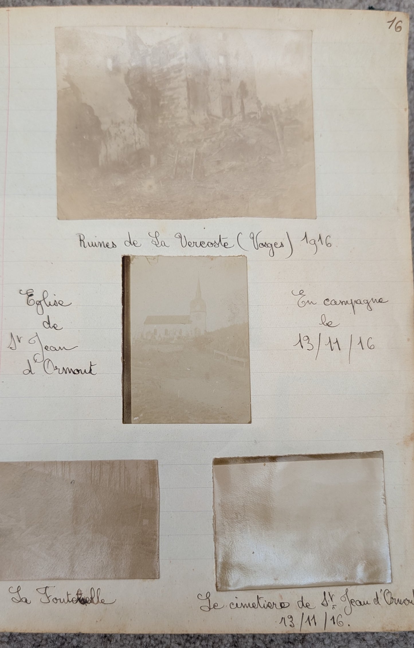 Unique WW1 French Army & Air Force Photo Album, Service Documents and Field Post Set to a Front Line Medic & Then Combat Pilot