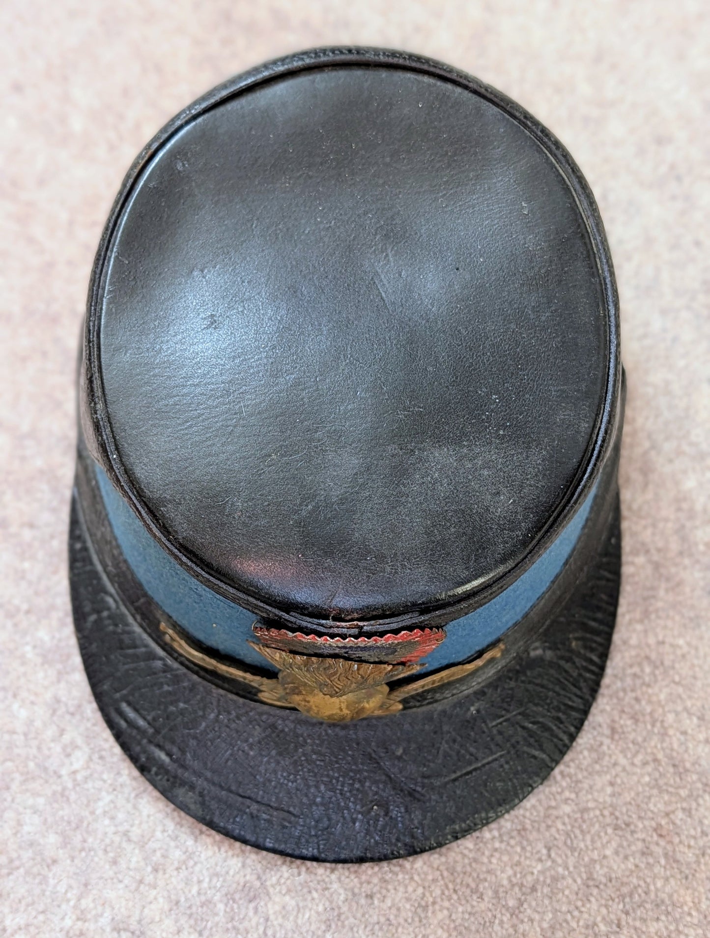 SOLD! Lovely Early 20th Century French Military Academy St Cyr Shako With Feather Plume