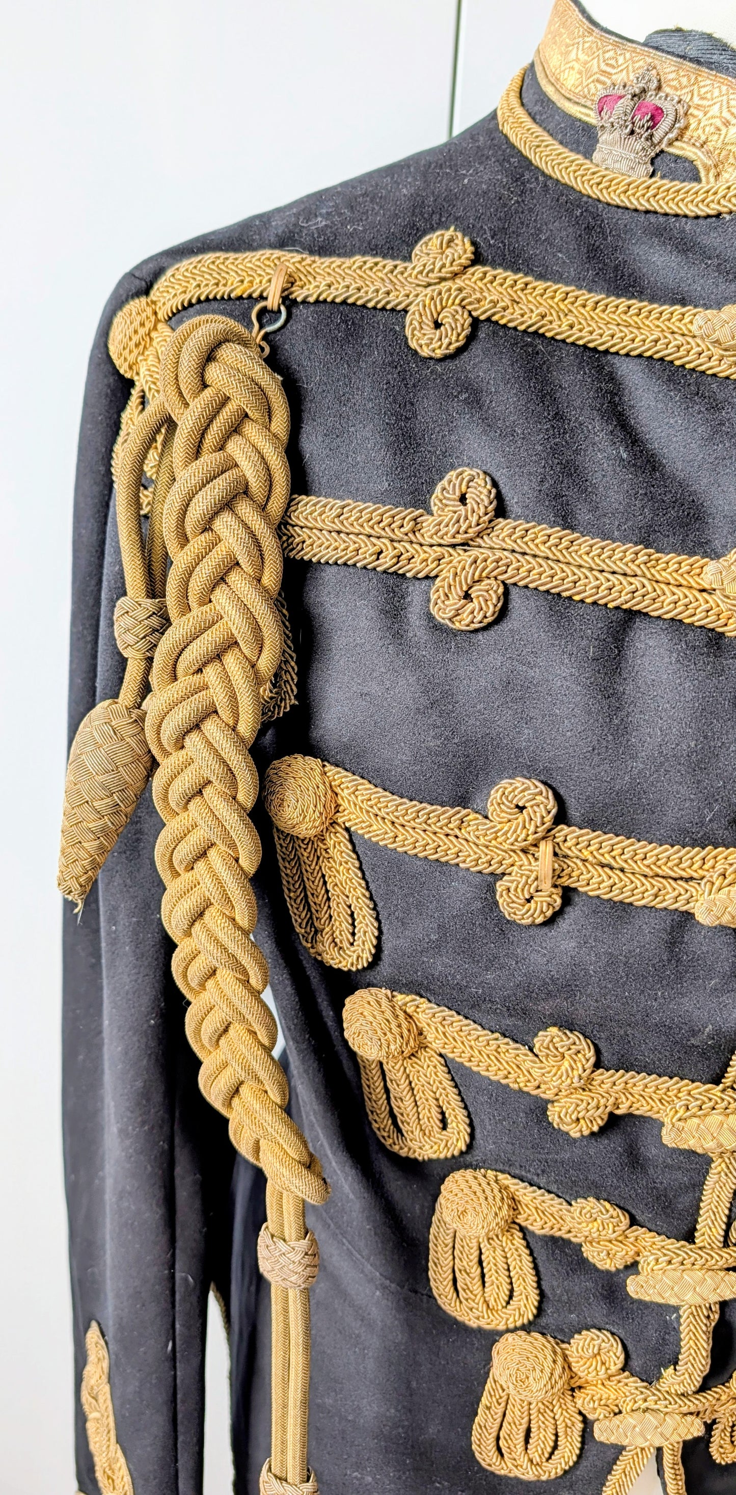 SOLD! Beautiful Victorian 11th Hussars Full Dress Frogged Jacket & Crossbelt 1870-80 Zulu War period