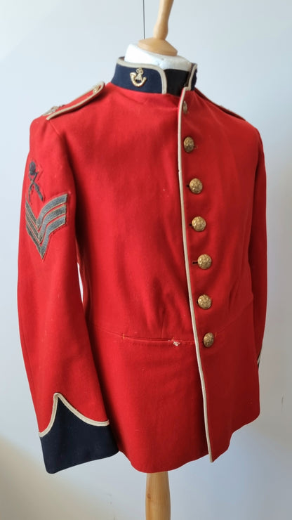 Pre-WW1 (Edwardian) Somerset Light Infantry Sergeant’s Scarlet Tunic & Trousers