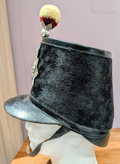 Sold! Rare British Army Hertford Militia French Pattern Shako 1855-61 & Tin