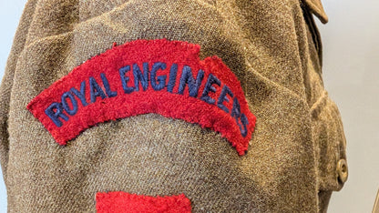 WW2 British Army 1940 Pattern Royal Engineers Scottish Command Battledress Jacket dated 1942