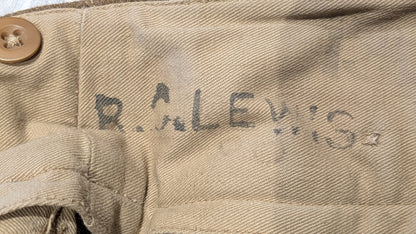 1954 British Army Royal Marine Commando Battledress & Trousers Named