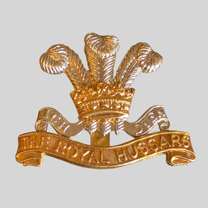 The Royal Hussars Bimetal Anodised Cap Badge