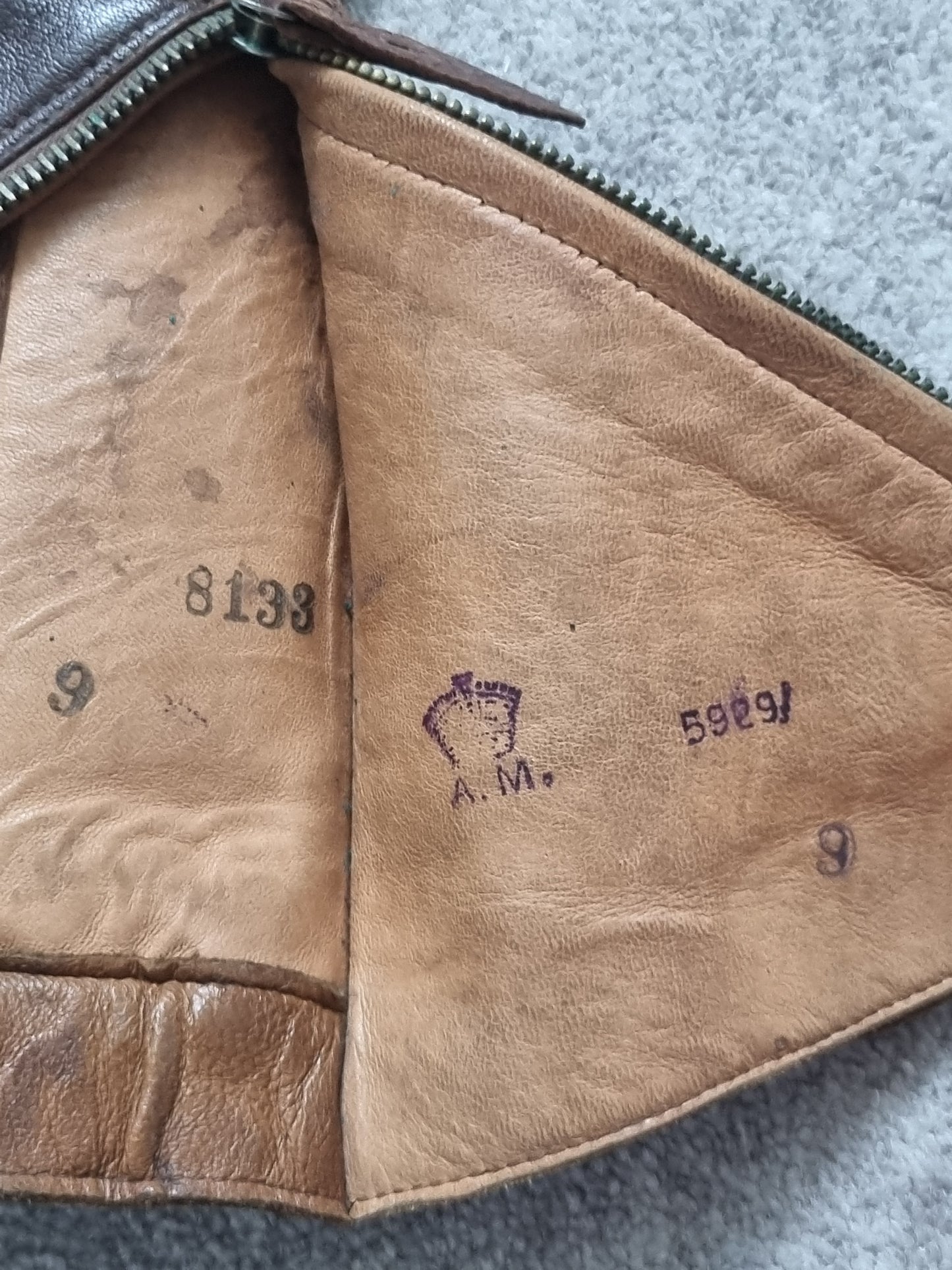 WW2 1941 Pattern RAF Flying Gloves, Air Ministry Stamped