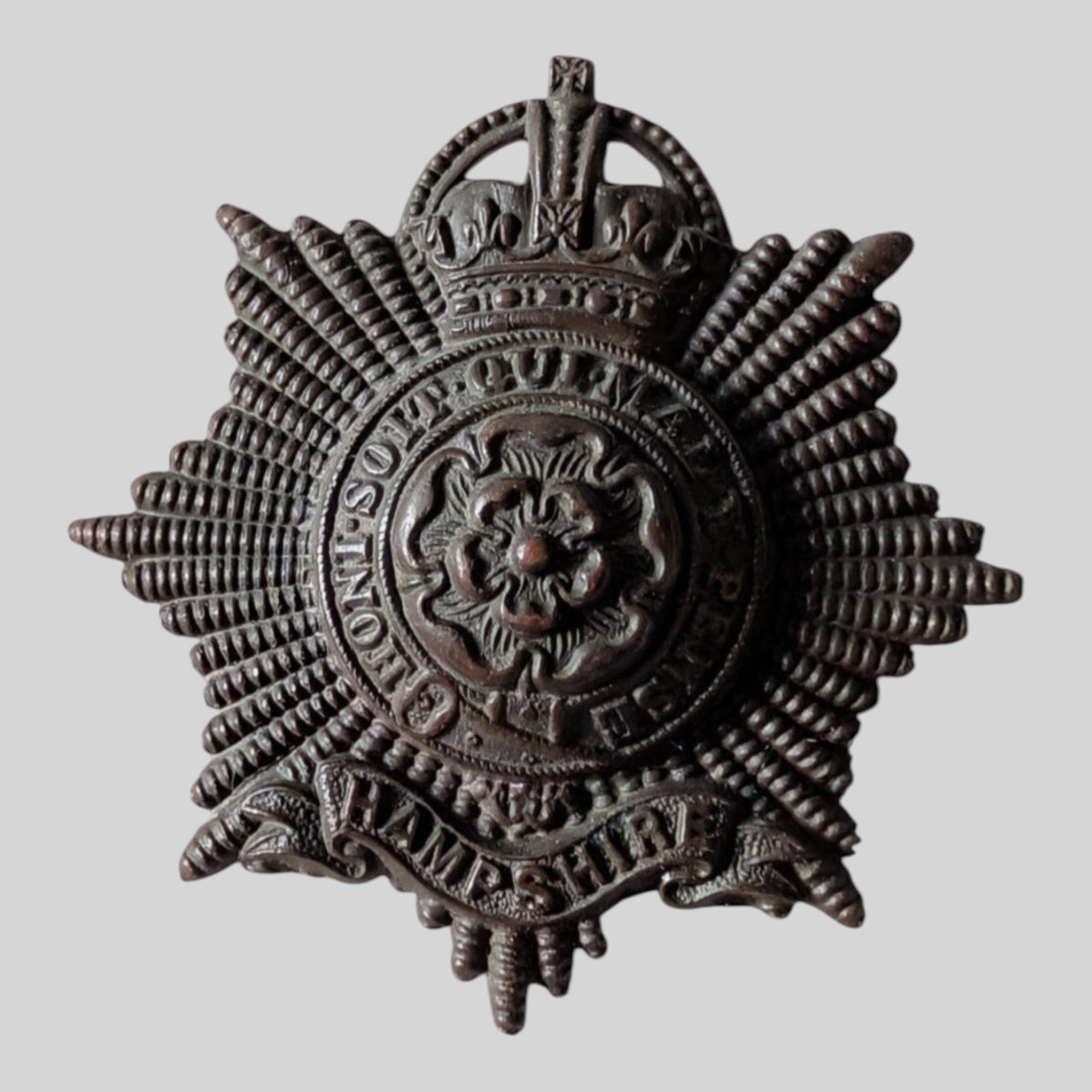Hampshire Regiment Officer's Bronze Cap Badge