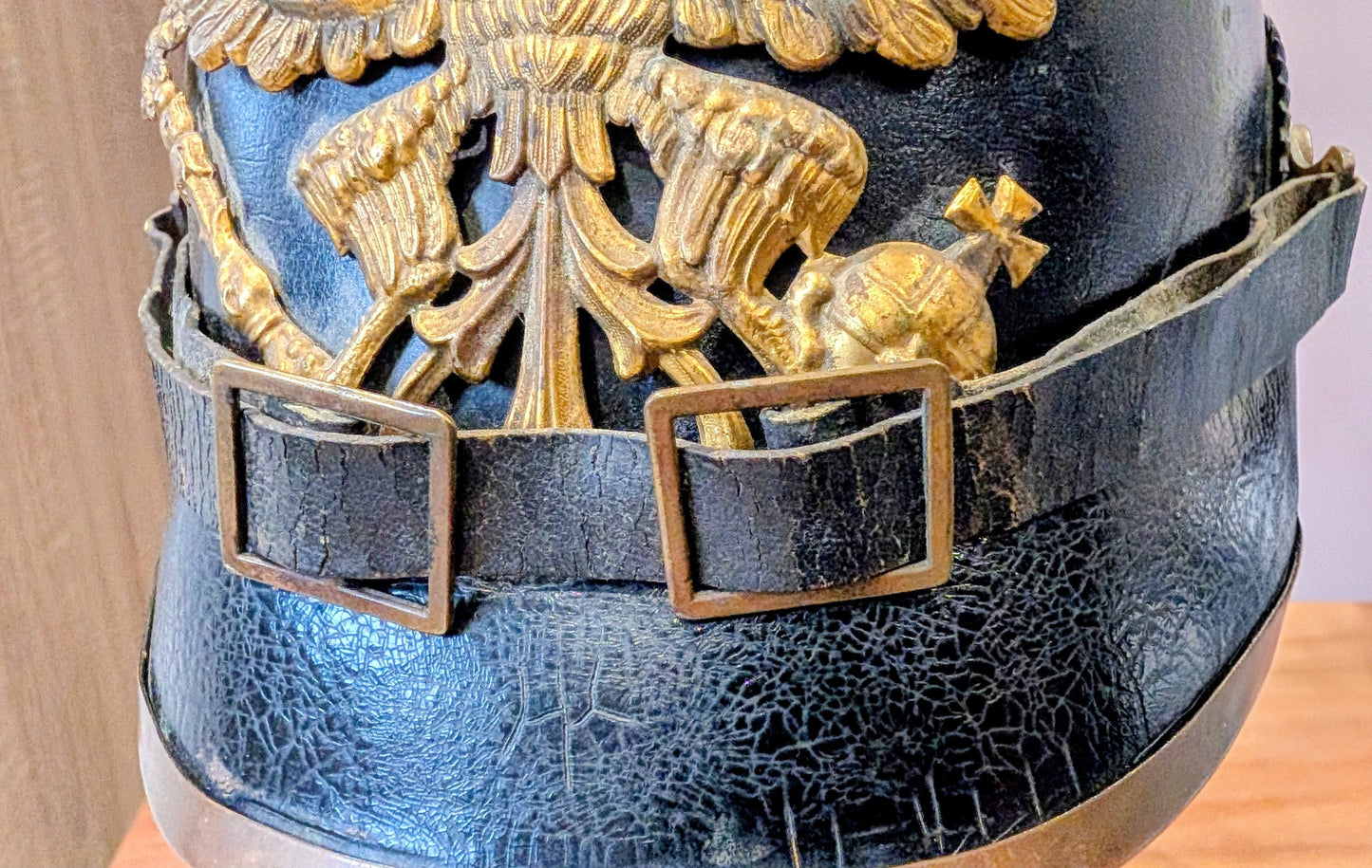 M1897 WW1 German Army Prussian Enlisted Man's Artillery Kugelhelm