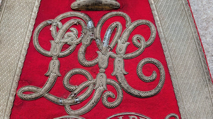 Rare Victorian Full Dress Sabretache Leicestershire Yeomanry Cavalry