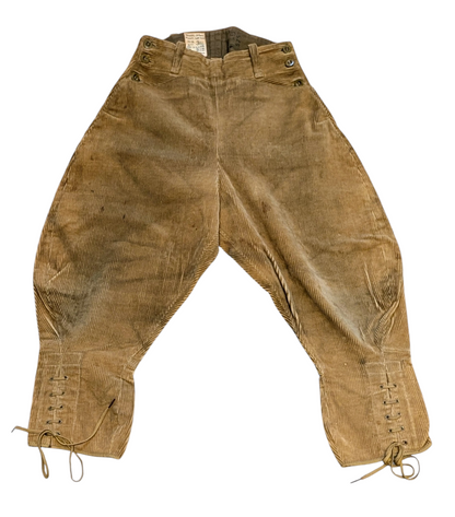 WW2 Era British WLA Womens Land Army Corduroy Breeches Home Front
