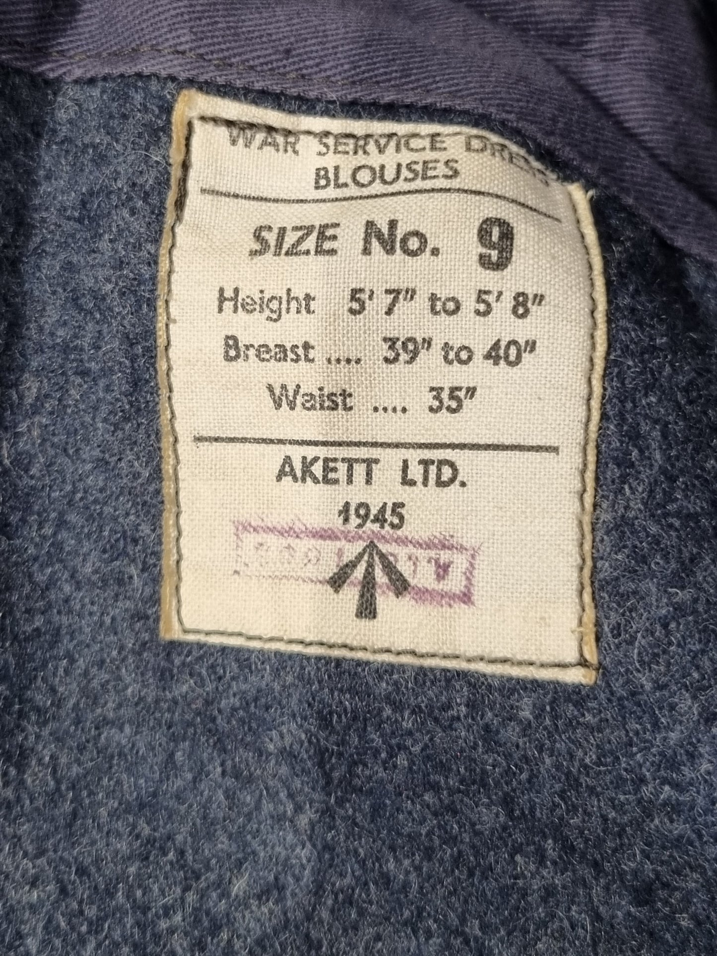 WW2 RAF Battleblouse, Dated 1945