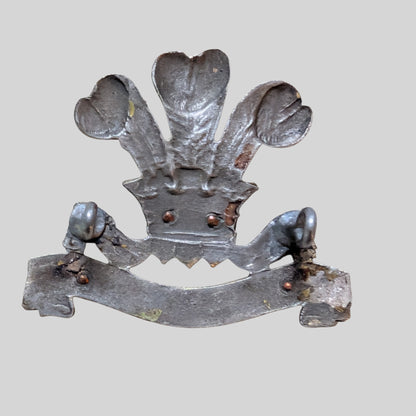 The Royal Hussars Officer's Silvered & Gilt Cap Badge