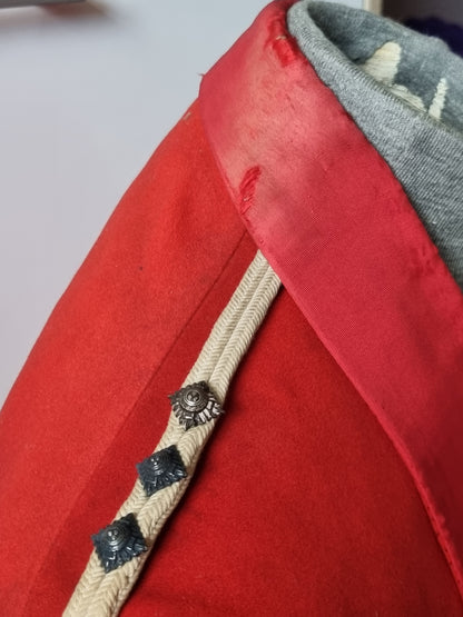 Victorian Durham Light Infantry Captain's Scarlet Mess Jacket