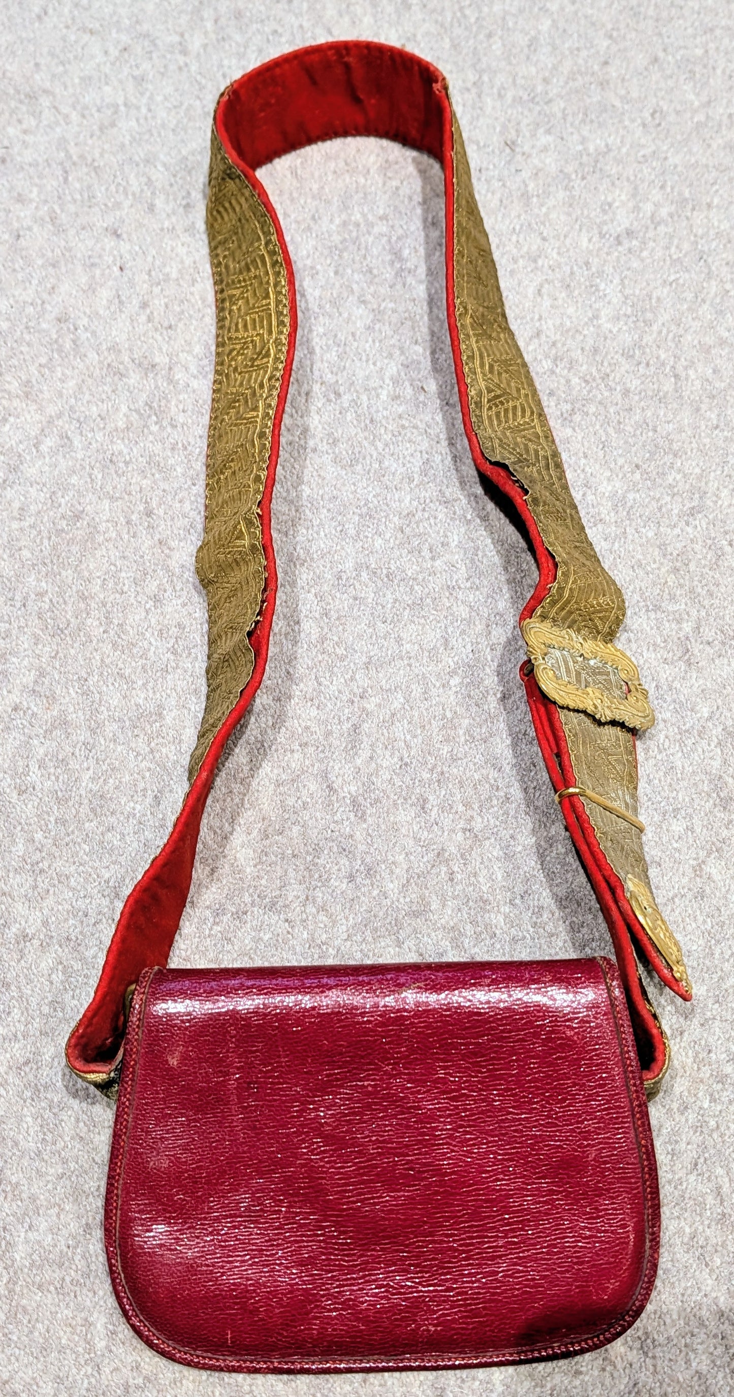 Victorian 7th Hussars CrossBelt & Bullion Wire Pouch & Leather Cover
