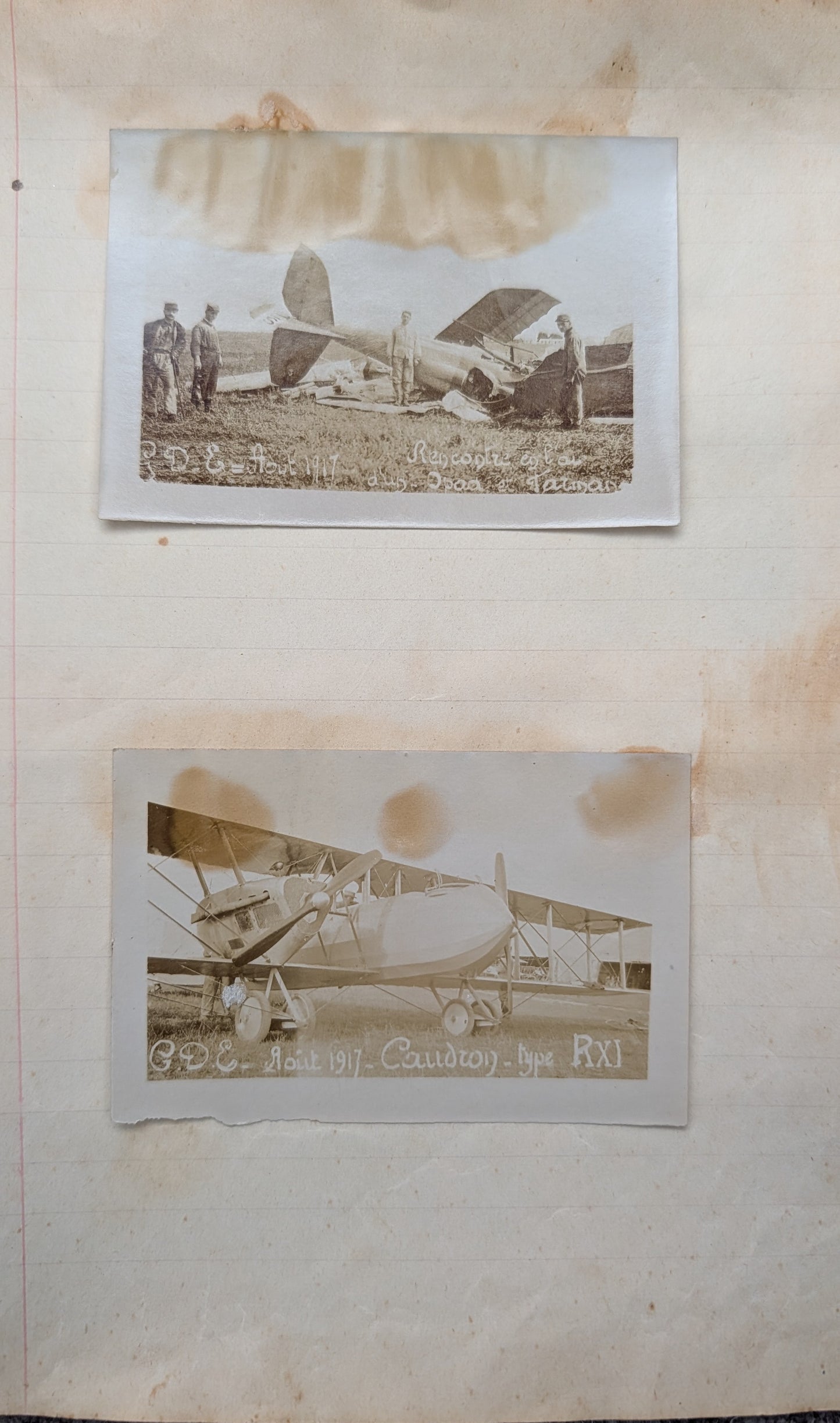 Unique WW1 French Army & Air Force Photo Album, Service Documents and Field Post Set to a Front Line Medic & Then Combat Pilot